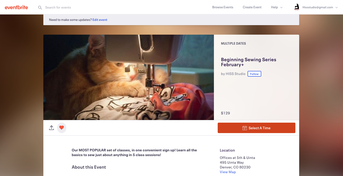 eventbrite screenshot