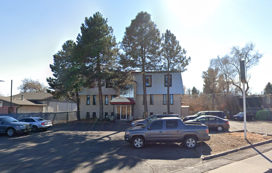 front of building
